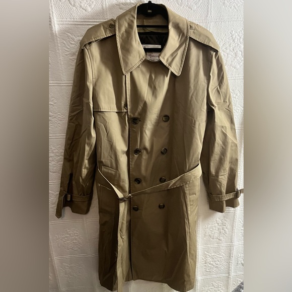 Vintage Mens London Fog Maincoats Trench Coat Lined 42L 42 Long - Picture 1 of 5